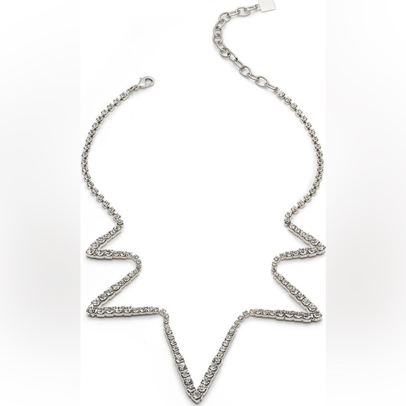 DANNIJO Silver Zigzag Necklace - Picture 1 of 3